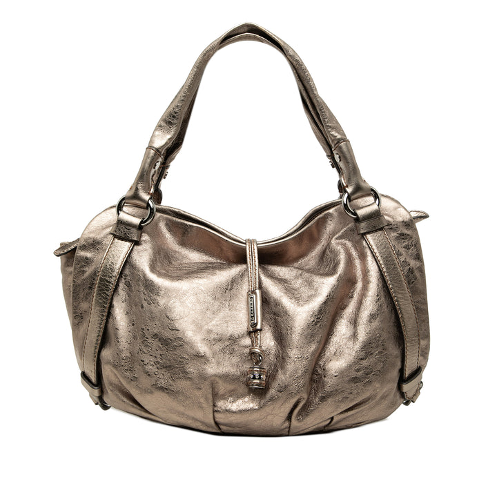 Celine Metallic Cuir de veau Bittersweet Hobo