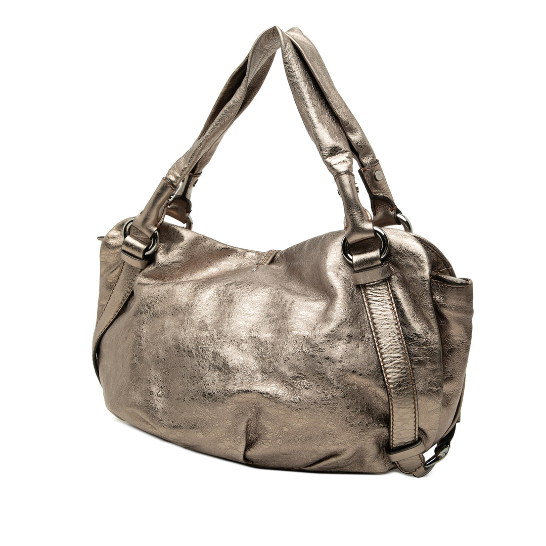 Celine Metallic Cuir de veau Bittersweet Hobo