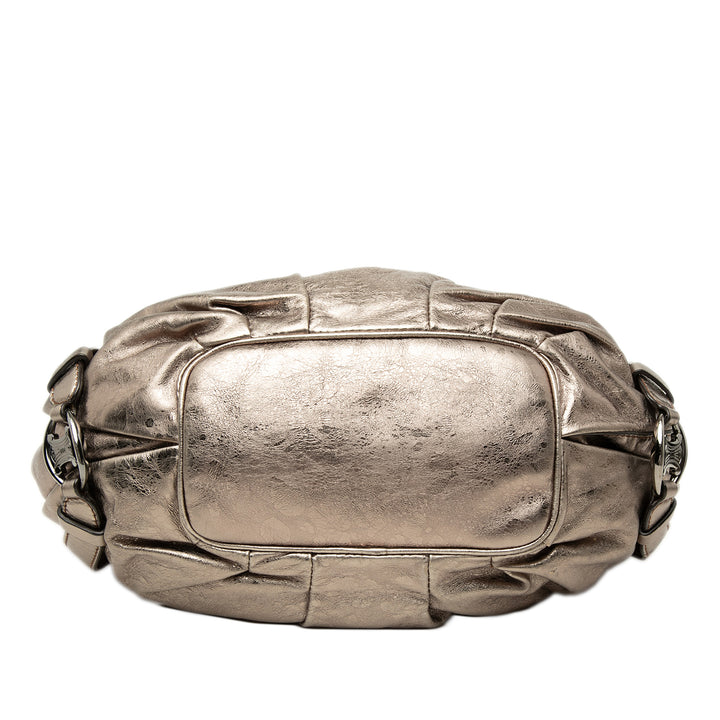 Celine Metallic Cuir de veau Bittersweet Hobo
