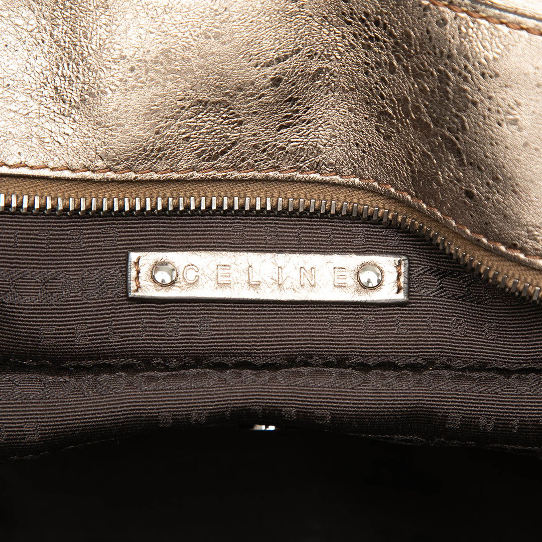 Celine Metallic Cuir de veau Bittersweet Hobo