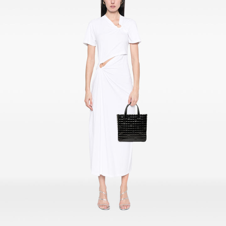 Chanel CC Chocolate Bar Cuir verni Cabas