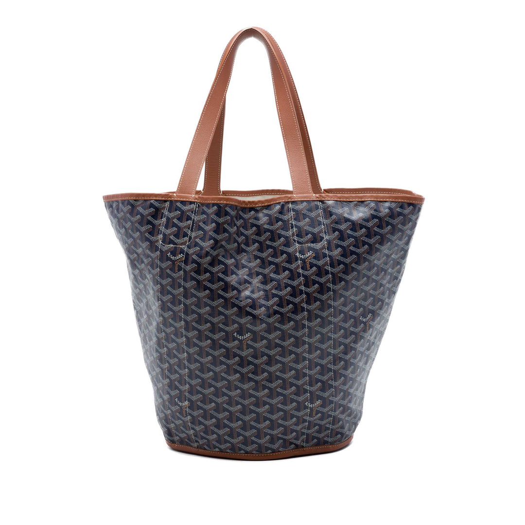 Goyard Réversible Belharra Cabas Goyardine Bleu