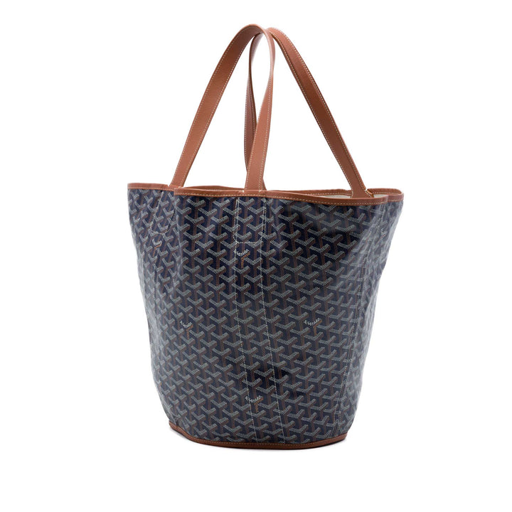 Goyard Réversible Belharra Cabas Goyardine Bleu