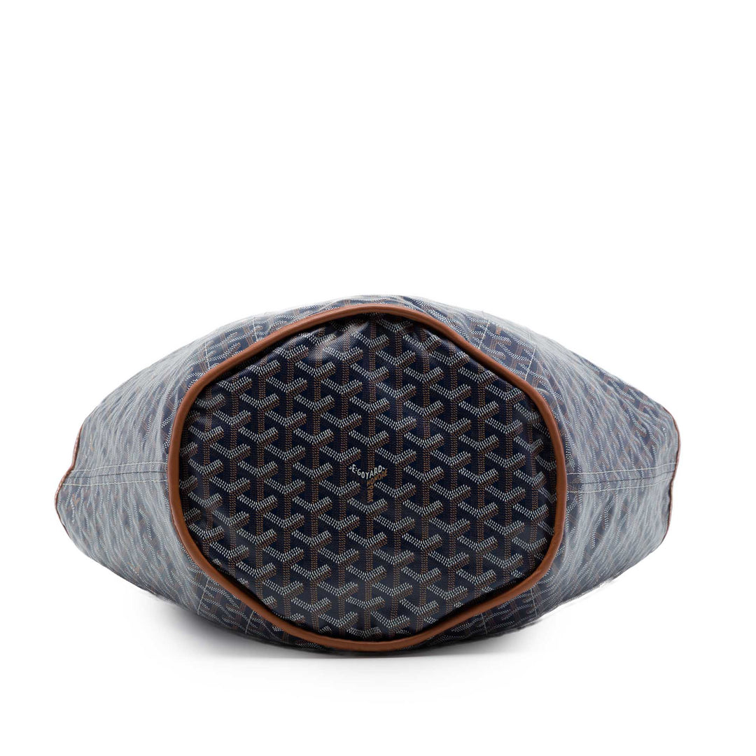 Goyard Réversible Belharra Cabas Goyardine Bleu