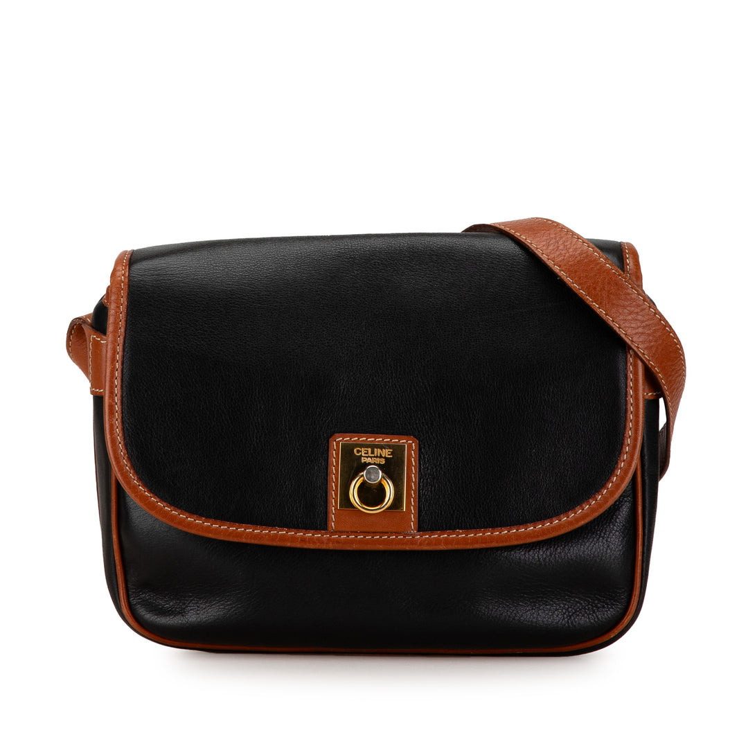 Leather Crossbody Black - Gaby Paris