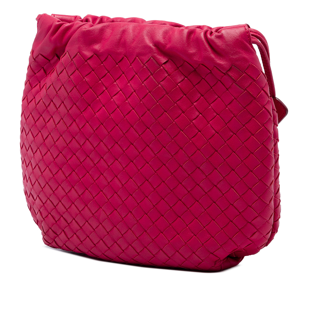 Bottega Veneta Sac bandoulière Intrecciato à cordon nappa Rouge – vue 2 – GABY PARIS