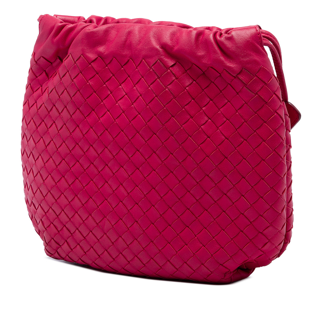 Bottega Veneta Sac bandoulière Intrecciato à cordon nappa Rouge – vue 2 – GABY PARIS