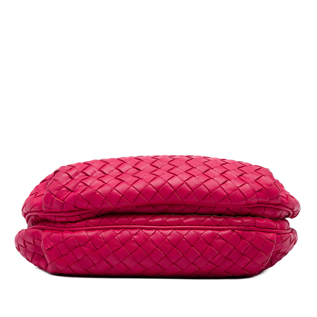 Bottega Veneta Sac bandoulière Intrecciato à cordon nappa Rouge – vue 3 – GABY PARIS