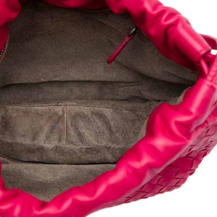 Bottega Veneta Sac bandoulière Intrecciato à cordon nappa Rouge – vue 4 – GABY PARIS