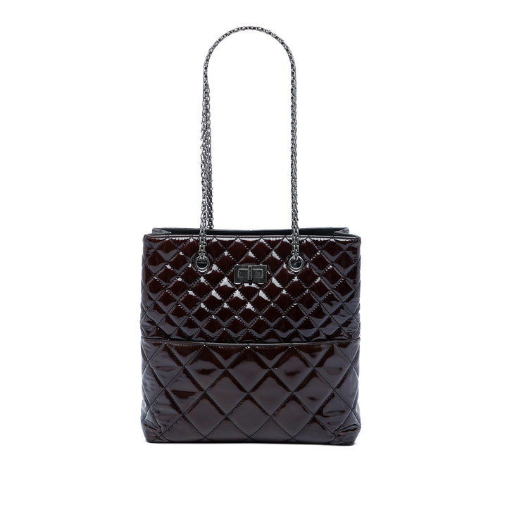 Chanel Matelassé Cuir verni Reissue 2.55 Cabas