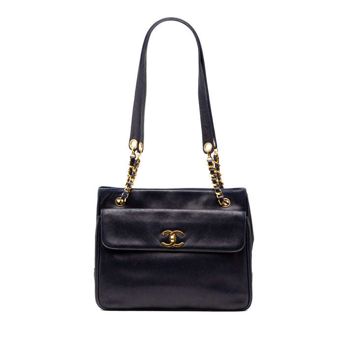 Chanel CC Cuir d’agneau Front Pocket Cabas