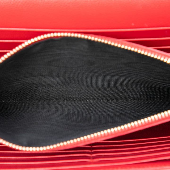 Saint Laurent Grain De Poudre Cassandre Envelope Chain Portefeuille