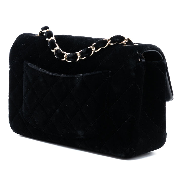 Chanel Mini Rectangular Classic Velours Simple rabat