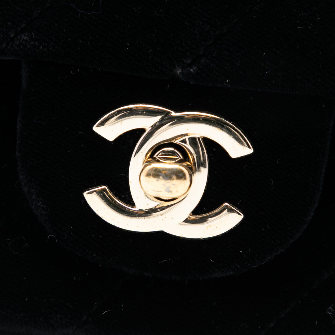 Chanel Mini Rectangular Classic Velours Simple rabat