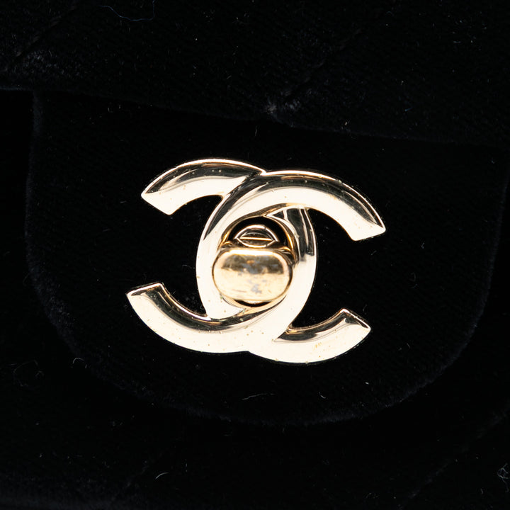 Chanel Mini Rectangular Classic Velours Simple rabat