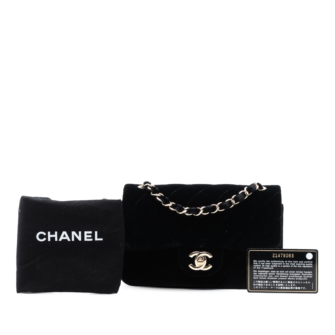 Chanel Mini Rectangular Classic Velours Simple rabat