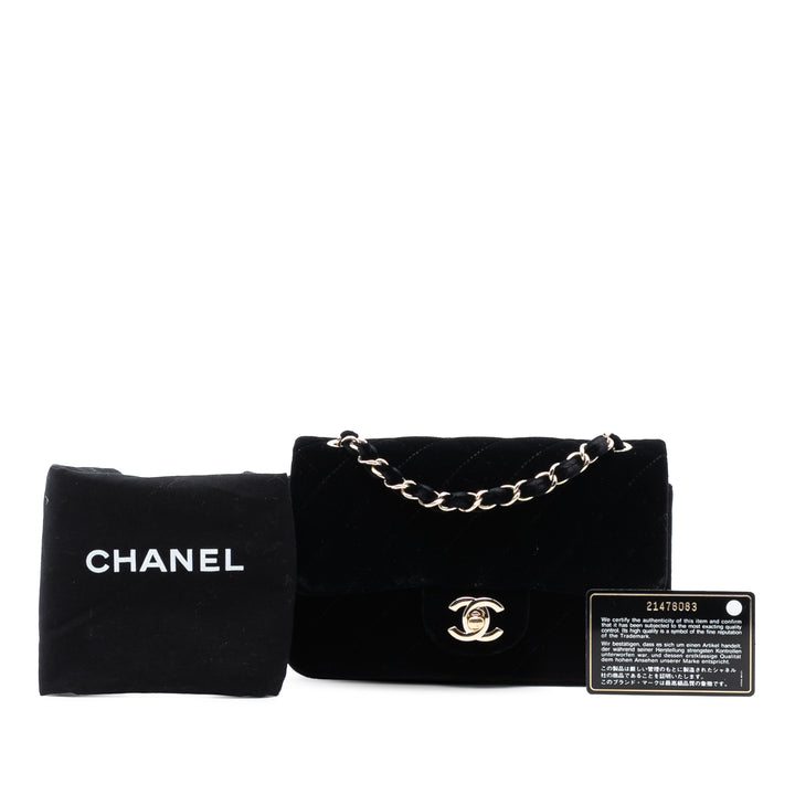 Chanel Mini Rectangular Classic Velours Simple rabat