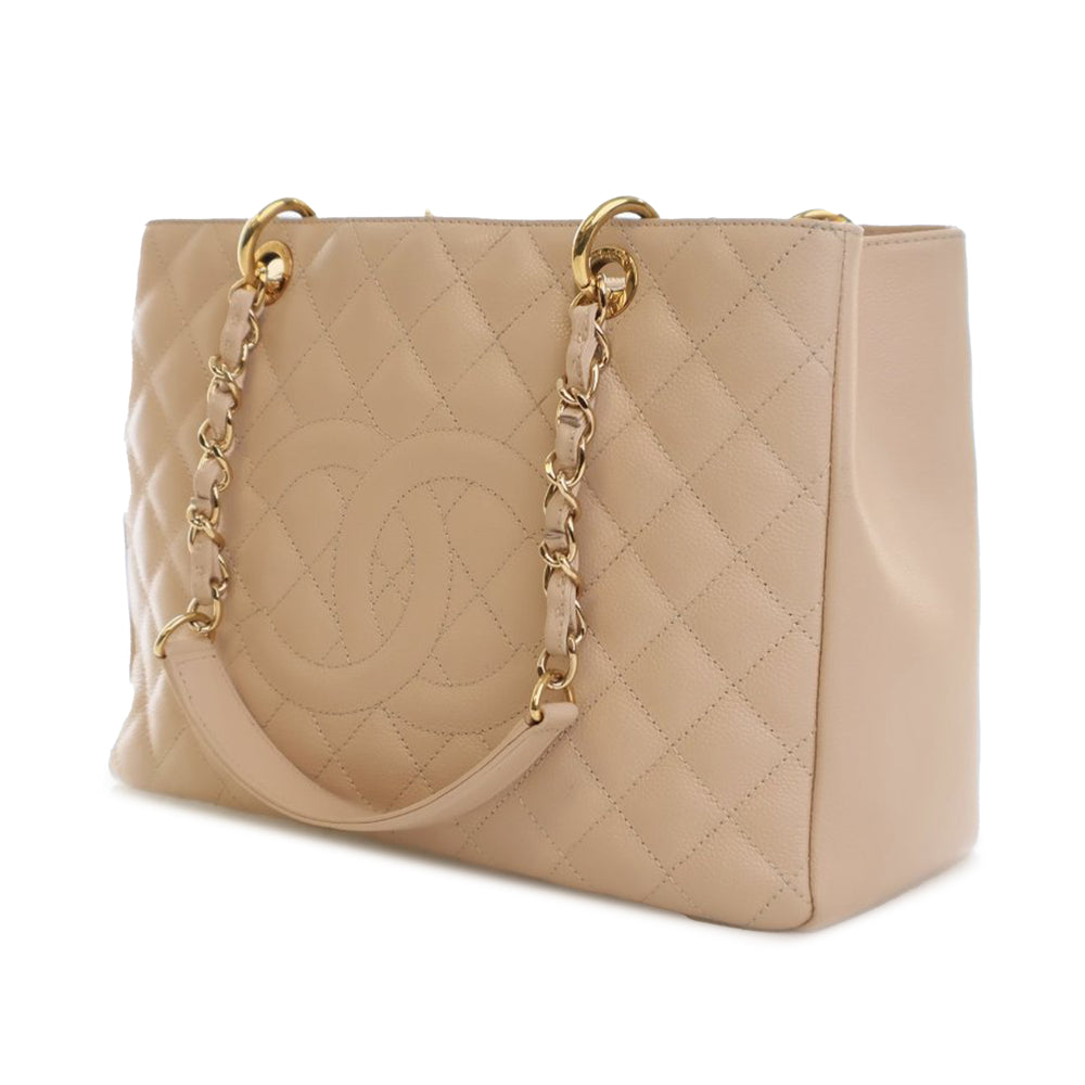 Chanel Caviar Grand Shopping Tote Brown - GABY PARIS