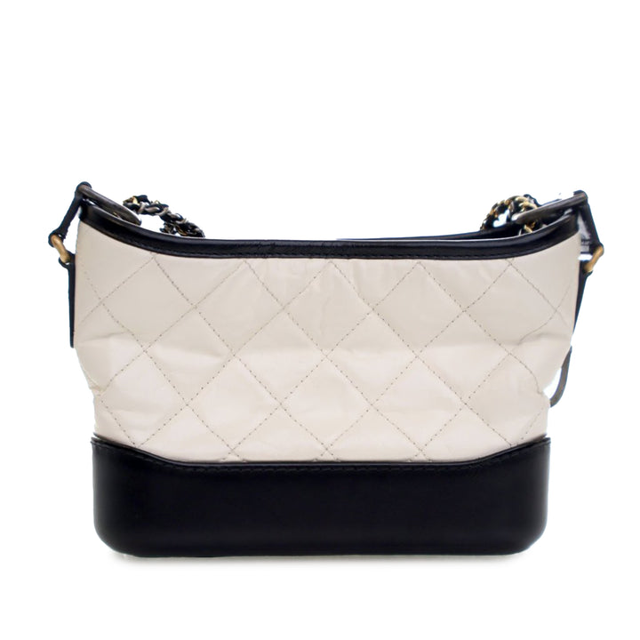 Chanel Small Bicolor vieilli Cuir de veau Gabrielle Sac porté croisé