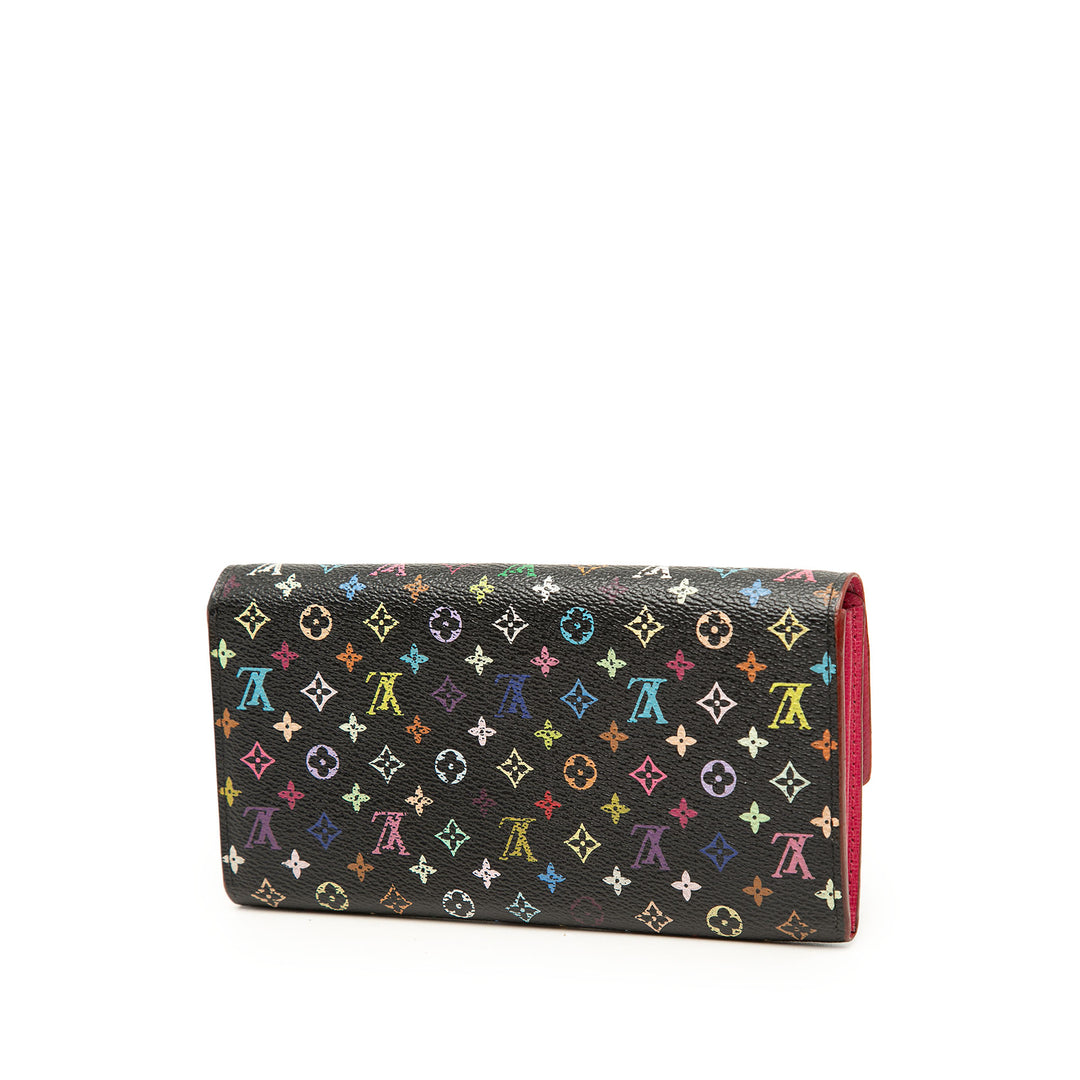 Sarah Portefeuille Monogram Multicolore Noir