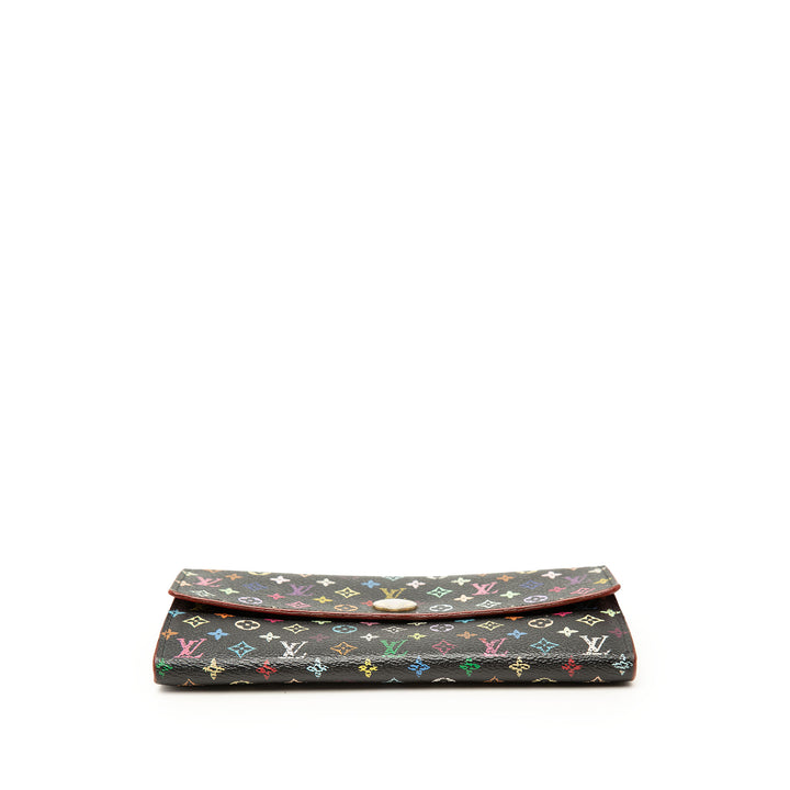 Sarah Portefeuille Monogram Multicolore Noir
