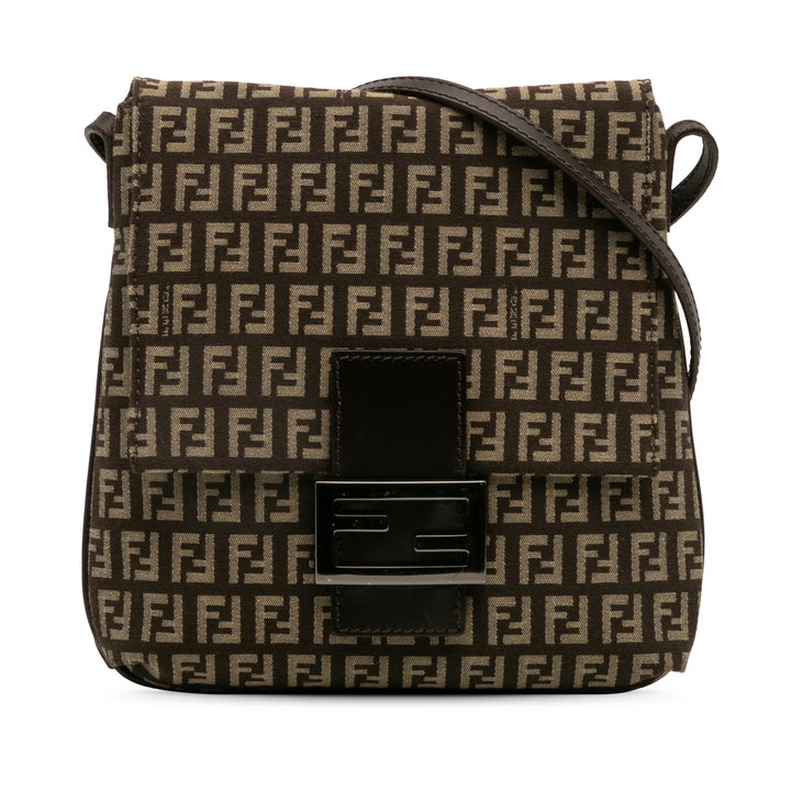 Fendi Zucchino Toile Sac porté croisé