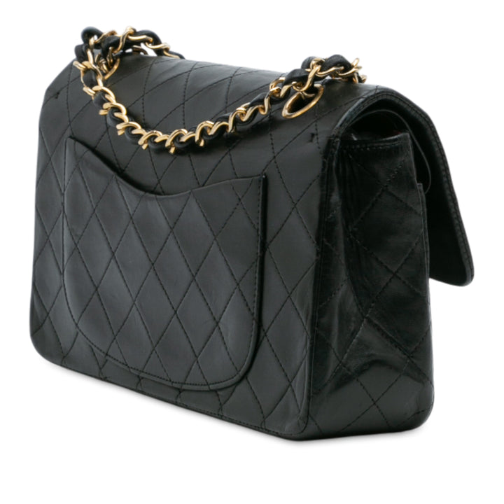 Chanel Small Classic Cuir d’agneau Double rabat Noir