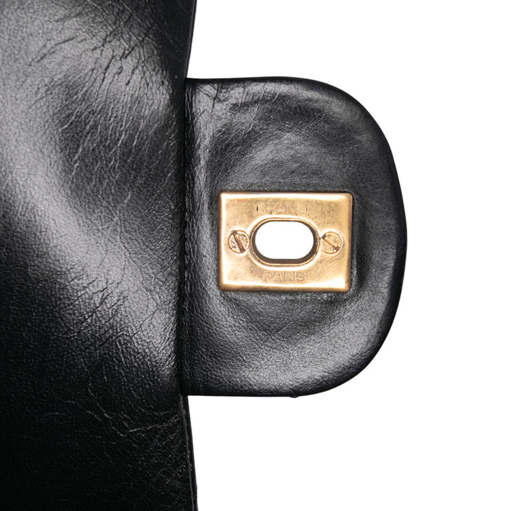 Chanel Small Classic Cuir d’agneau Double rabat Noir