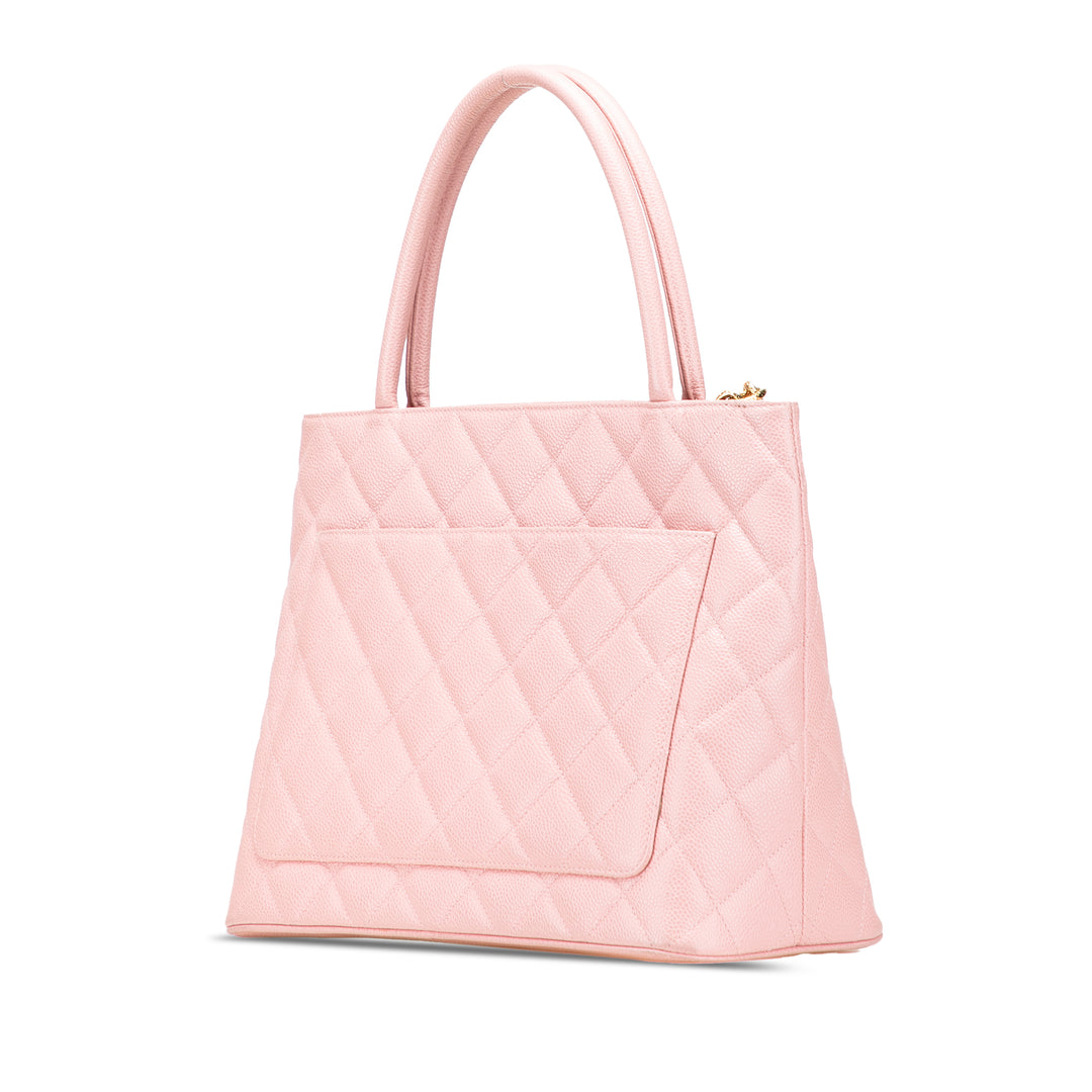 Caviar Medallion Tote Pink - Gaby Paris