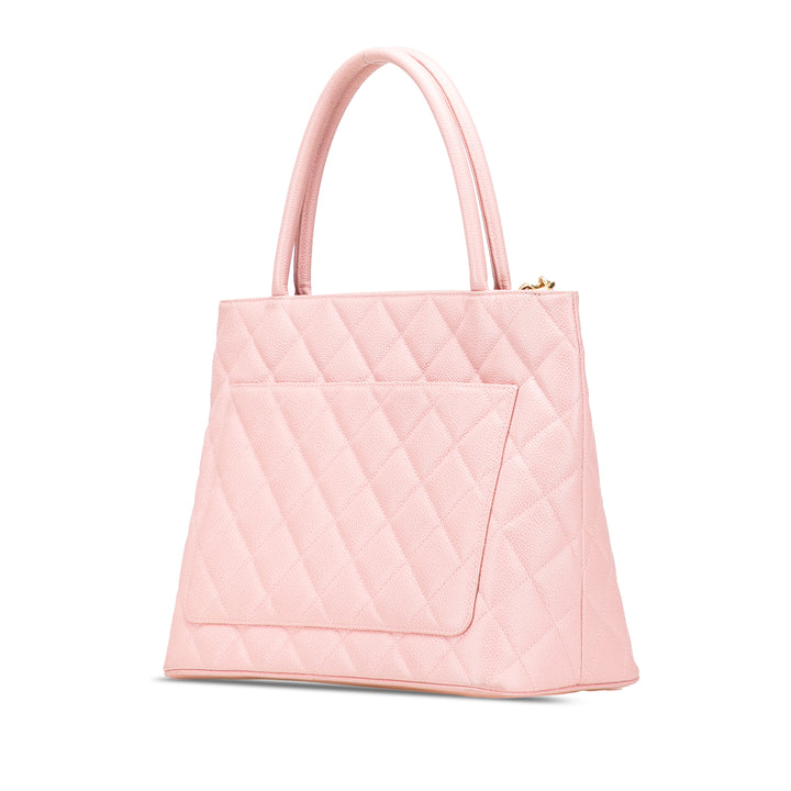 Caviar Medallion Tote Pink - Gaby Paris