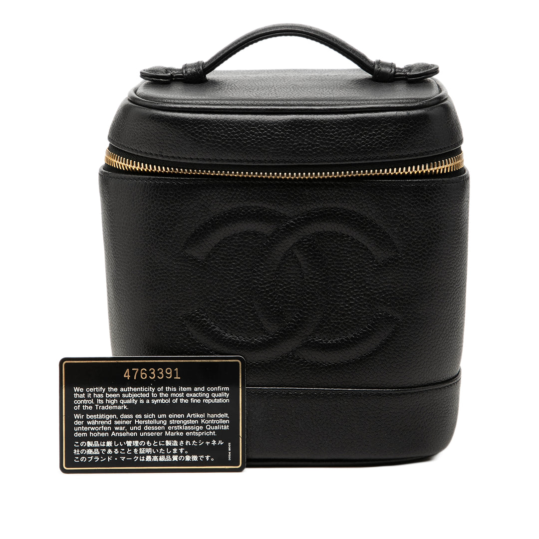 CC Vanity Cuir caviar Noir