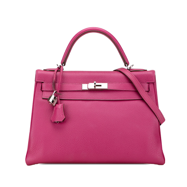 Hermès Togo Kelly II Retourne 32 Rose