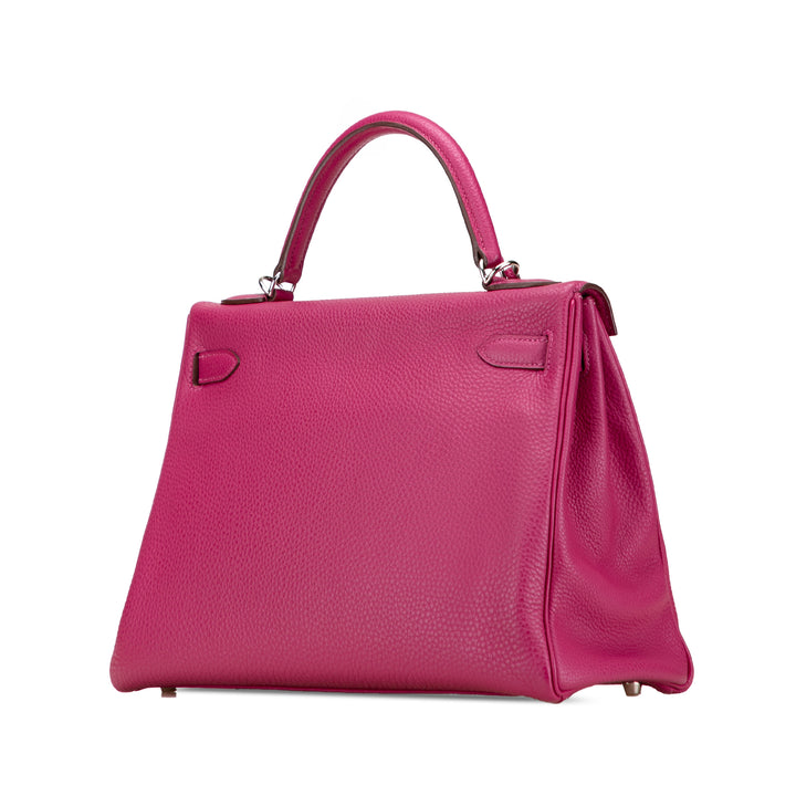 Hermès Togo Kelly II Retourne 32 Rose