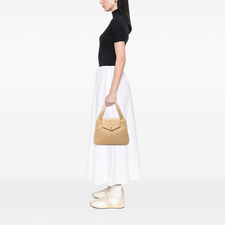 Chanel Matelassé Cuir d’agneau à rabat sac à anse supérieure