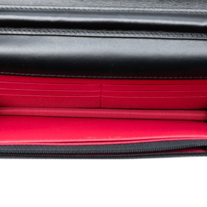 Chanel CC brillant vieilli Cuir de veau Wallet on Chain