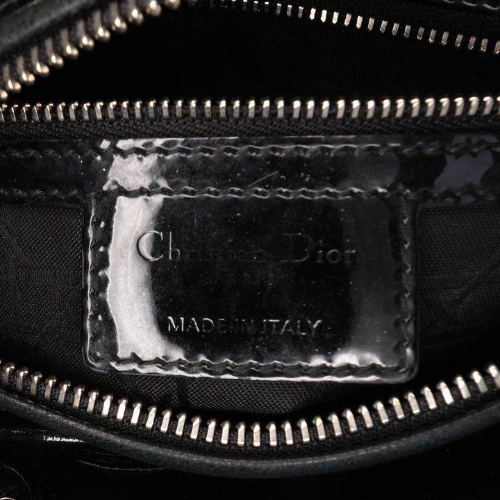 Medium Patent Cannage Lady Dior Black - Gaby Paris