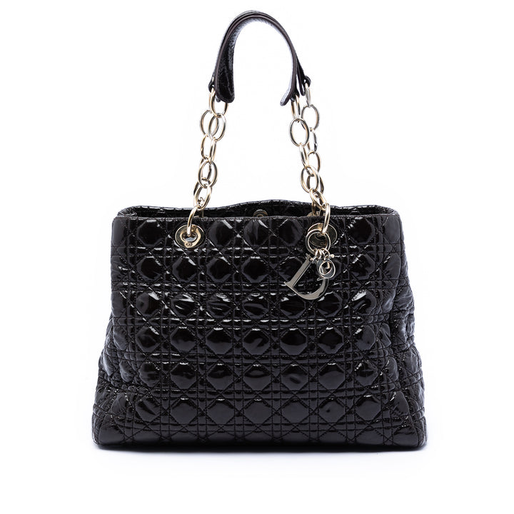 Cannage Lady Dior Souple Cabas Grand Noir