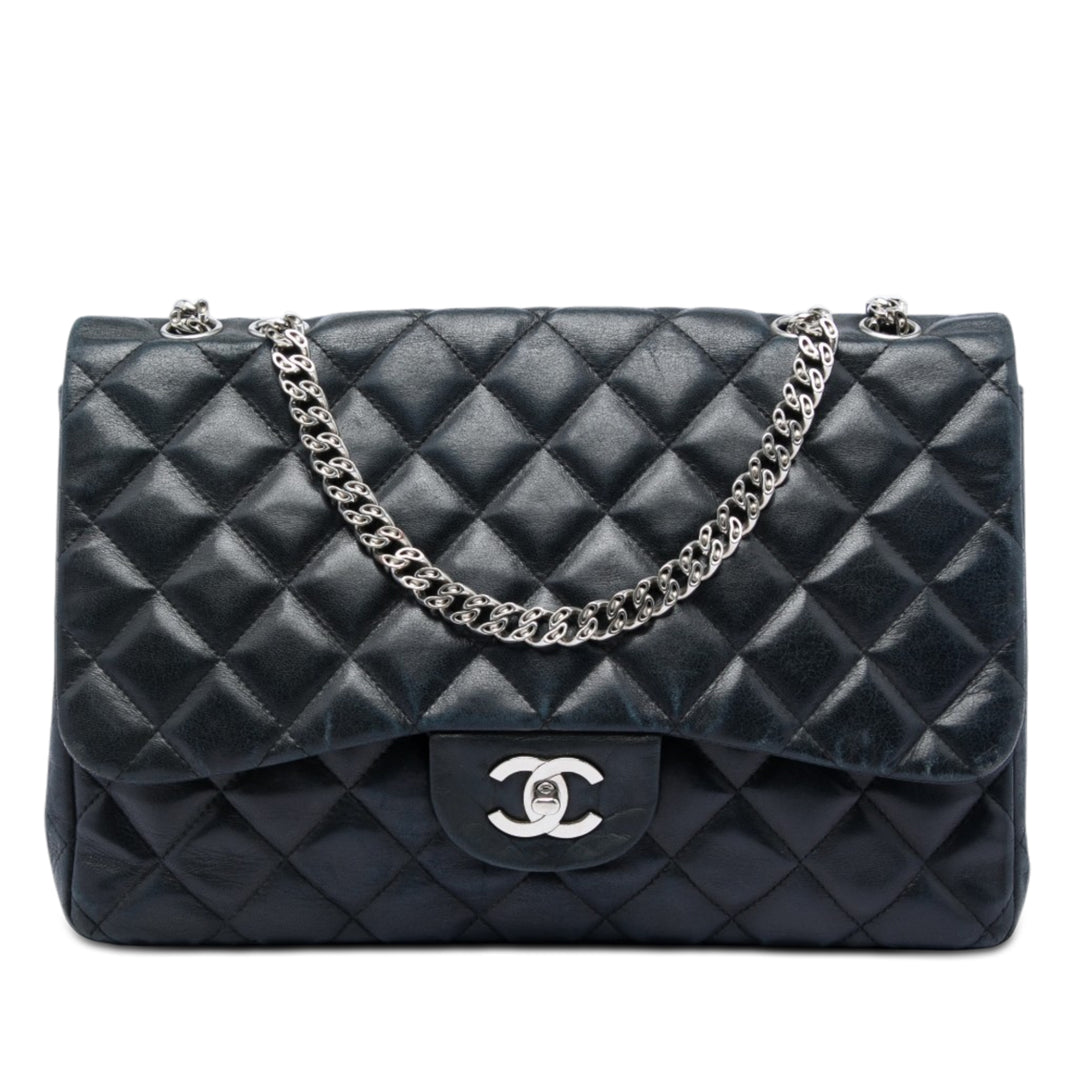 Chanel Classic Rabat simple Jumbo Cuir d'agneau