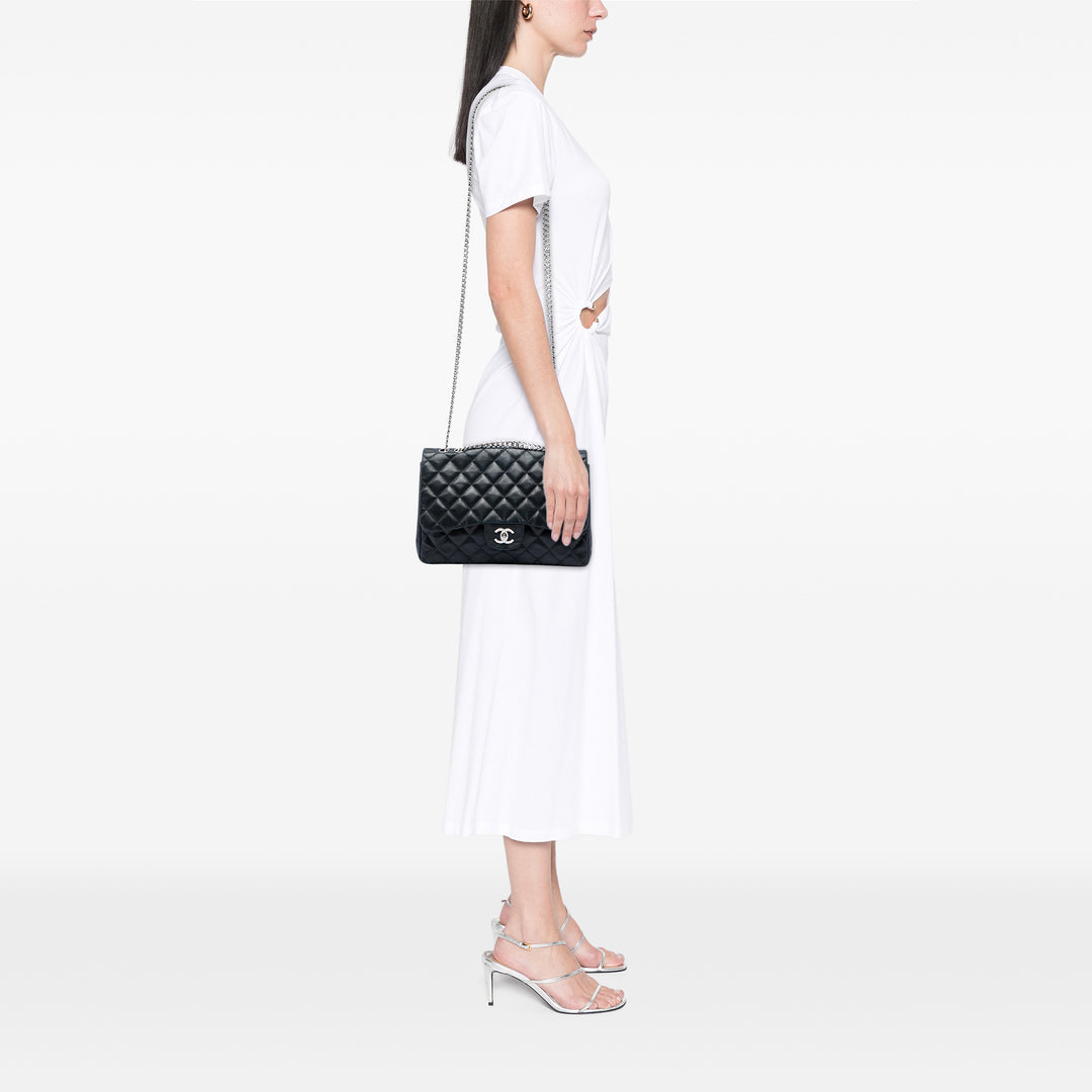 Chanel Classic Rabat simple Jumbo Cuir d'agneau