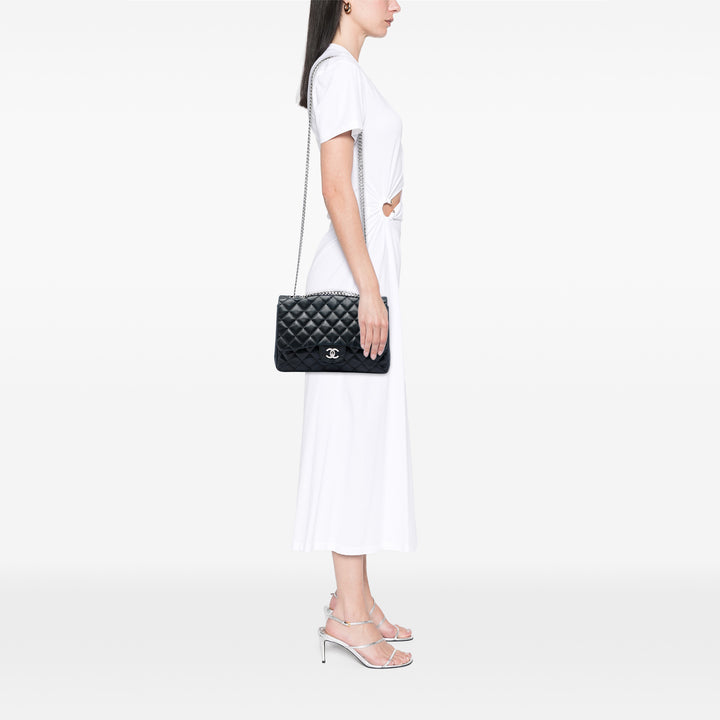 Chanel Classic Rabat simple Jumbo Cuir d'agneau