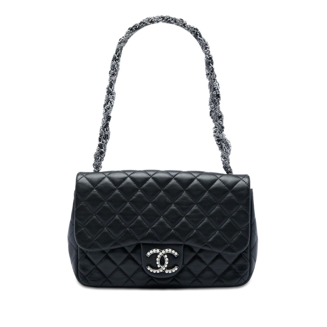 Chanel Medium Matelassé Cuir d’agneau Westminster Perle à rabat