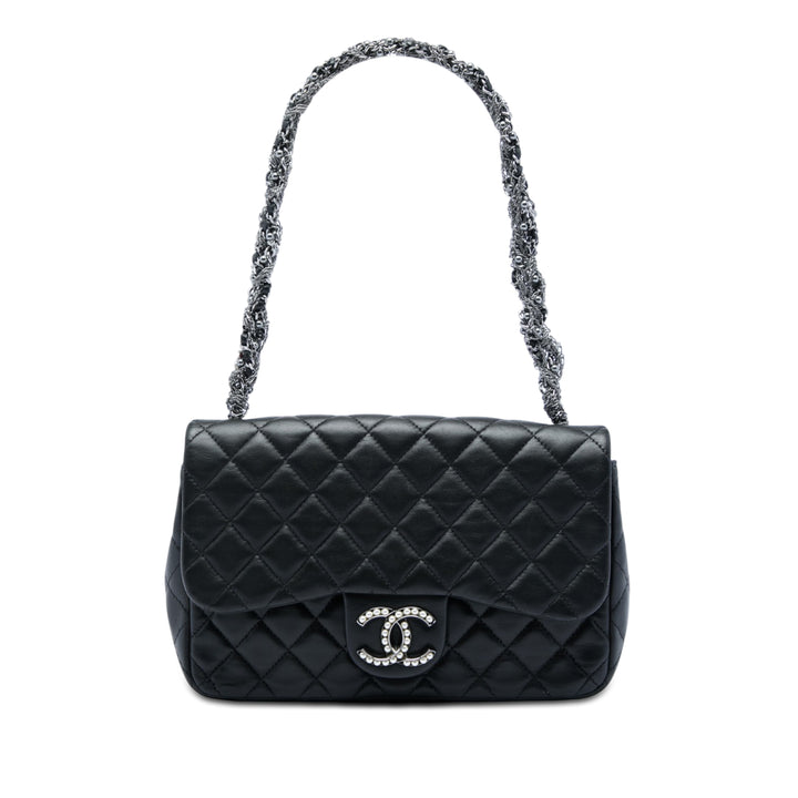 Chanel Medium Matelassé Cuir d’agneau Westminster Perle à rabat