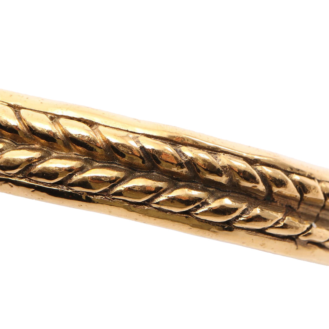 Chanel plaqué Braided Motif Bangle Bracelet
