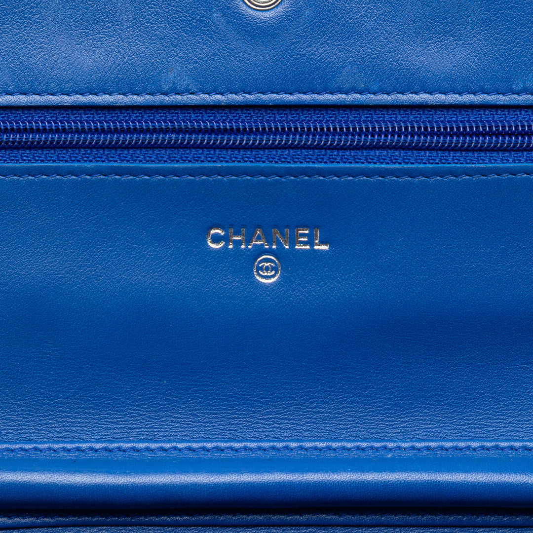 Chanel CC Matelassé Cuir verni Incognito Wallet on Chain
