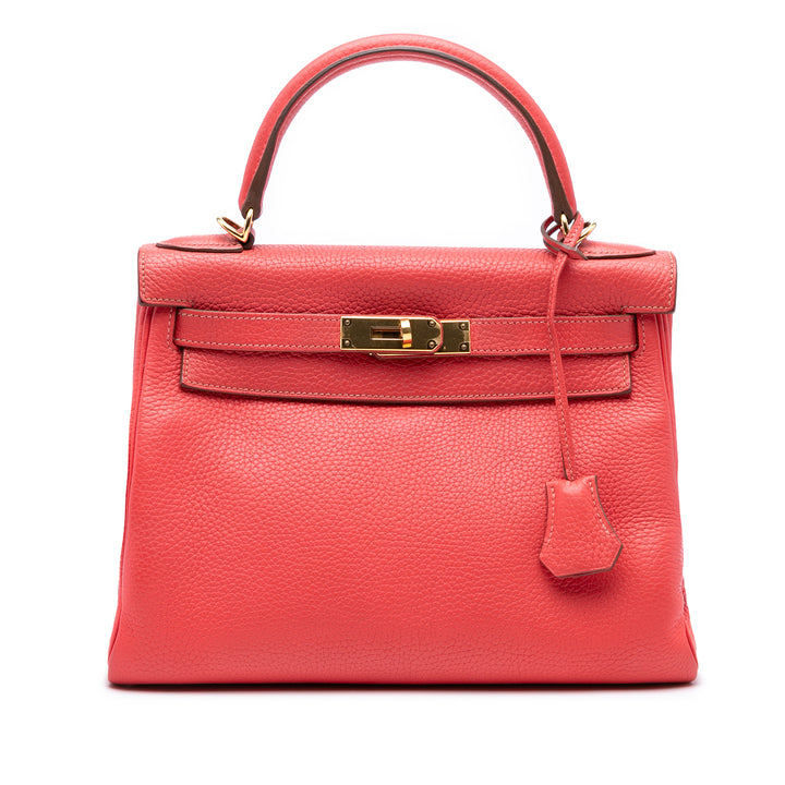 Hermès Togo Kelly II Retourne 28 Rouge