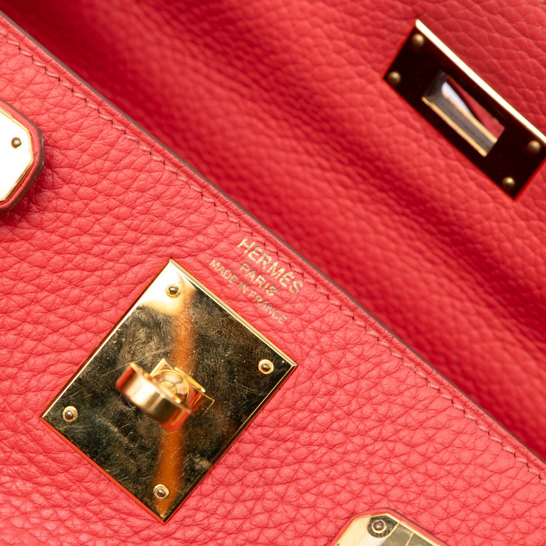 Hermès Togo Kelly II Retourne 28 Rouge