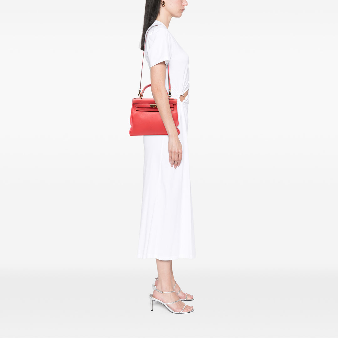 Hermès Togo Kelly II Retourne 28 Rouge