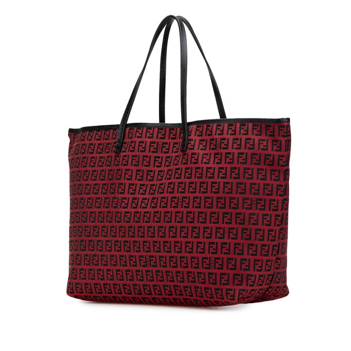 Fendi Medium Zucchino Toile Roll Cabas