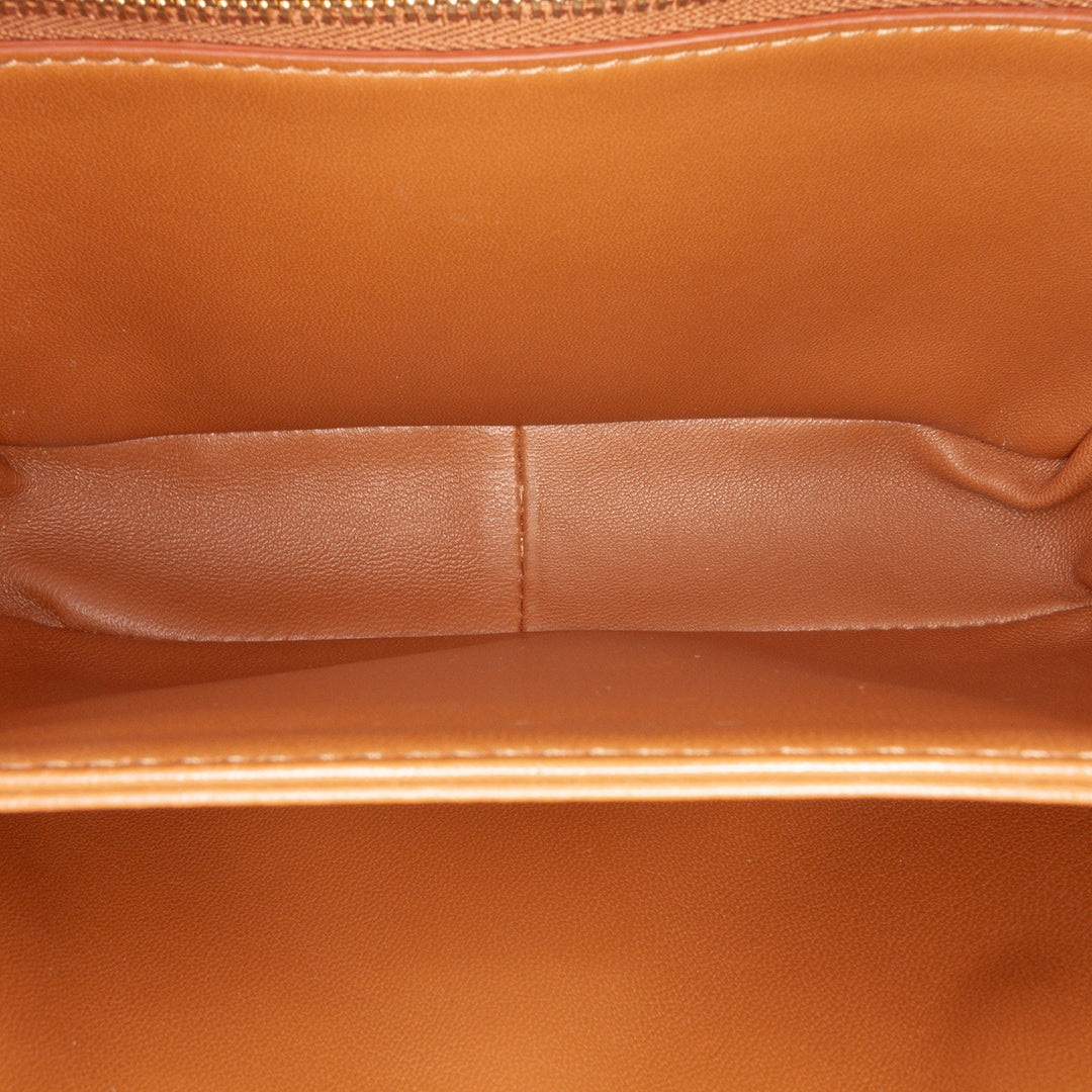 Celine Teen Toile and Cuir de veau Triomphe Sac porté croisé Marron – GABY PARIS Authentique