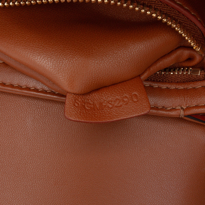 Celine Teen Toile and Cuir de veau Triomphe Sac porté croisé Marron – GABY PARIS Authentique